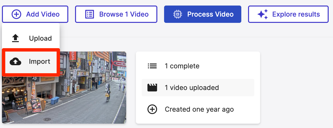 Import Video