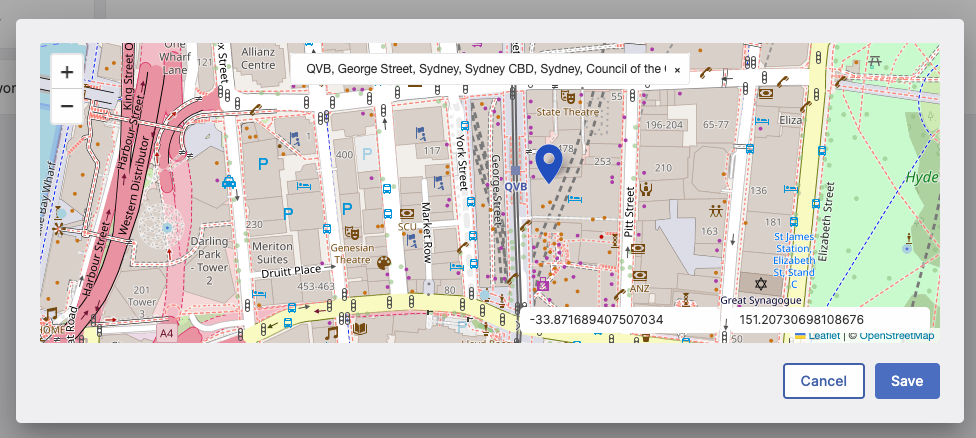 Searching for a Location