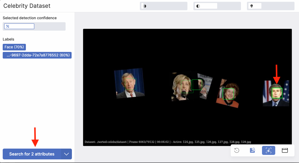 Searching for other faces in frame